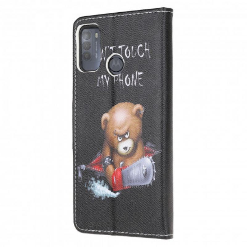 Capa Folio Para Moto G50 Urso Perigoso