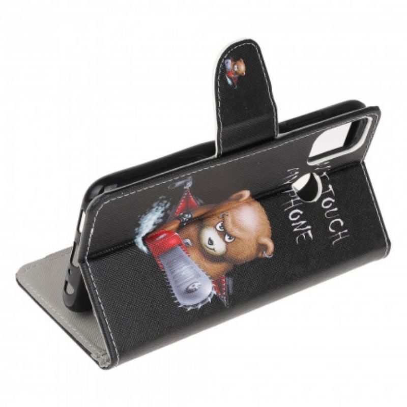 Capa Folio Para Moto G50 Urso Perigoso