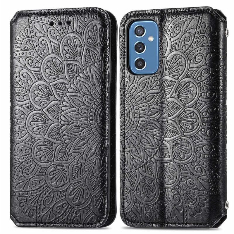 Capa De Celular Para Samsung Galaxy M52 5G Flip Couro Falso Antigo