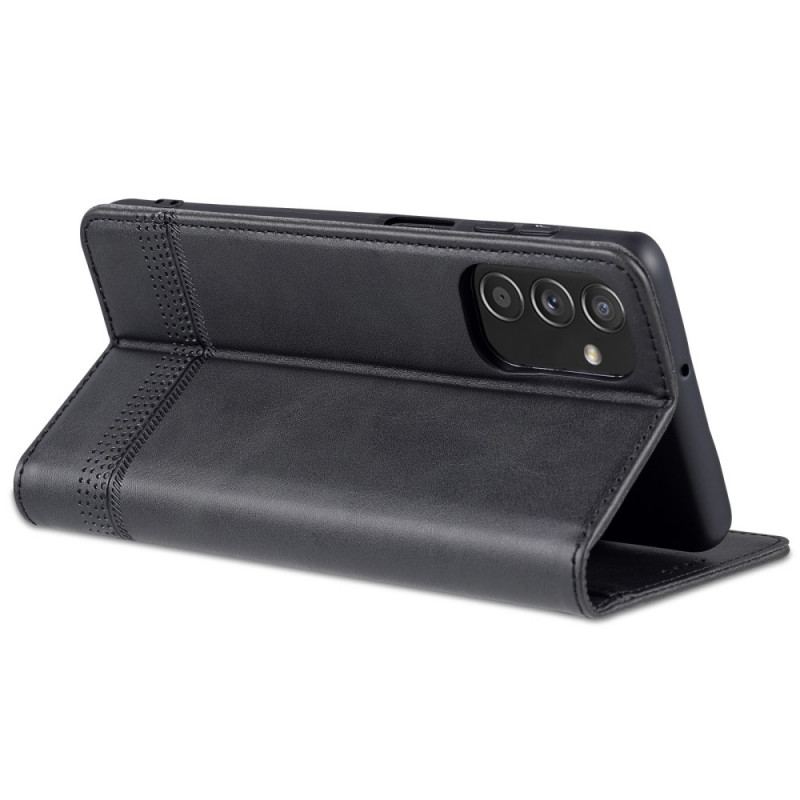 Capa De Celular Para Samsung Galaxy M52 5G Flip Efeito Couro Azns