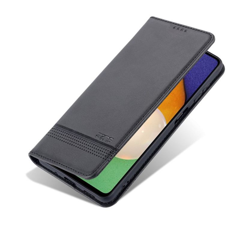 Capa De Celular Para Samsung Galaxy M52 5G Flip Efeito Couro Azns