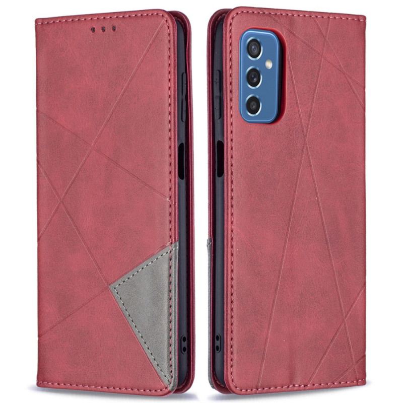 Capa De Celular Para Samsung Galaxy M52 5G Flip Padrão De Couro Sintético