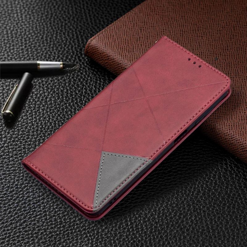 Capa De Celular Para Samsung Galaxy M52 5G Flip Padrão De Couro Sintético