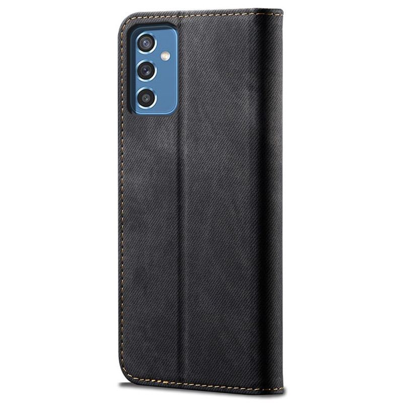 Capa De Celular Para Samsung Galaxy M52 5G Flip Tecido Jeans