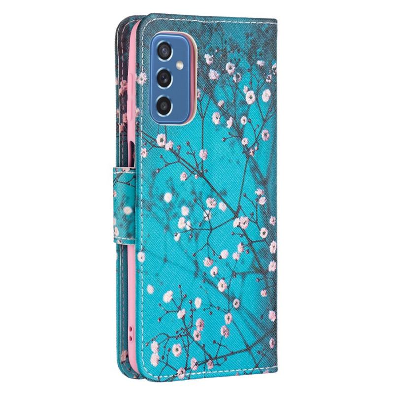 Capa De Couro Para Samsung Galaxy M52 5G Árvore Florida