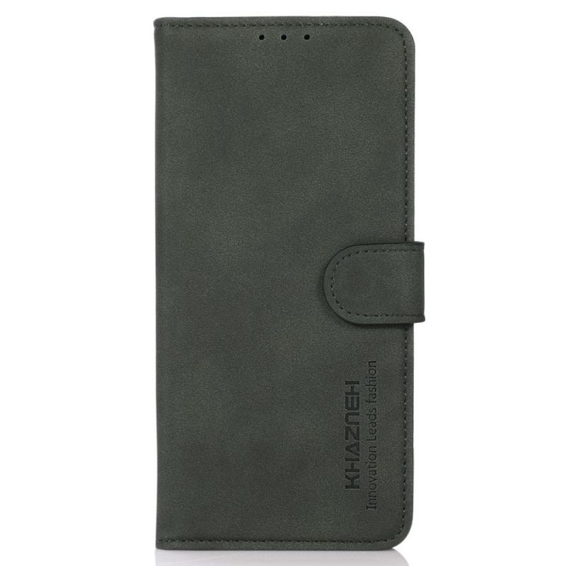 Capa De Couro Para Samsung Galaxy M52 5G Efeito Couro Vintage Khazneh