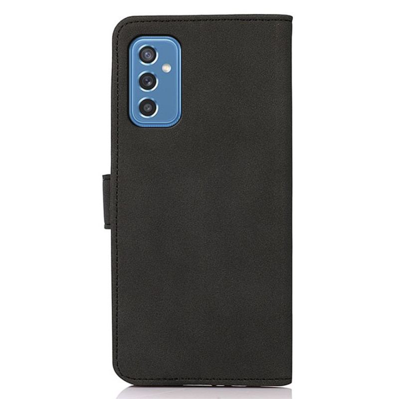 Capa De Couro Para Samsung Galaxy M52 5G Efeito Couro Vintage Khazneh