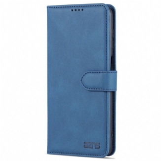 Capa De Couro Para Samsung Galaxy M52 5G Fronteira Azns