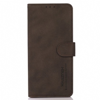 Capa De Couro Para Samsung Galaxy M52 5G Khazneh Moda Efeito Couro