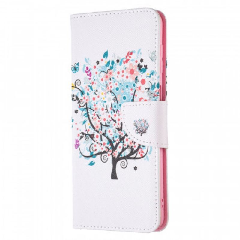 Capa Flip Para Samsung Galaxy M52 5G Arbusto Arco-íris