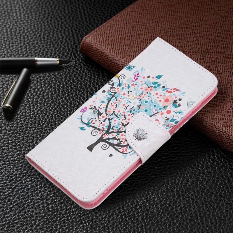 Capa Flip Para Samsung Galaxy M52 5G Arbusto Arco-íris