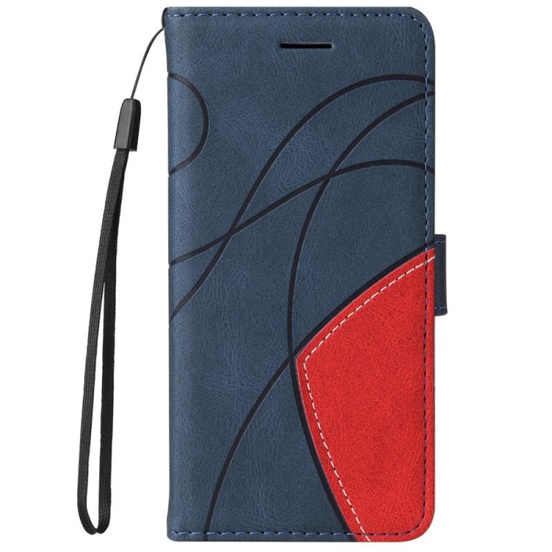 Capa Flip Para Samsung Galaxy M52 5G De Cordão Linha De Tinta De Cordão