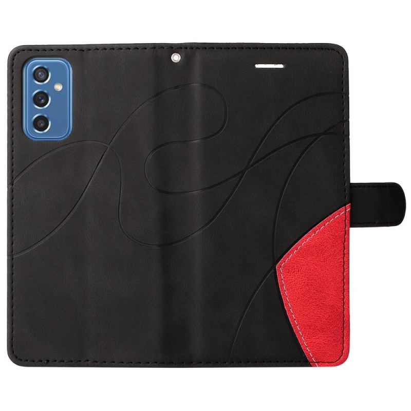 Capa Flip Para Samsung Galaxy M52 5G De Cordão Linha De Tinta De Cordão