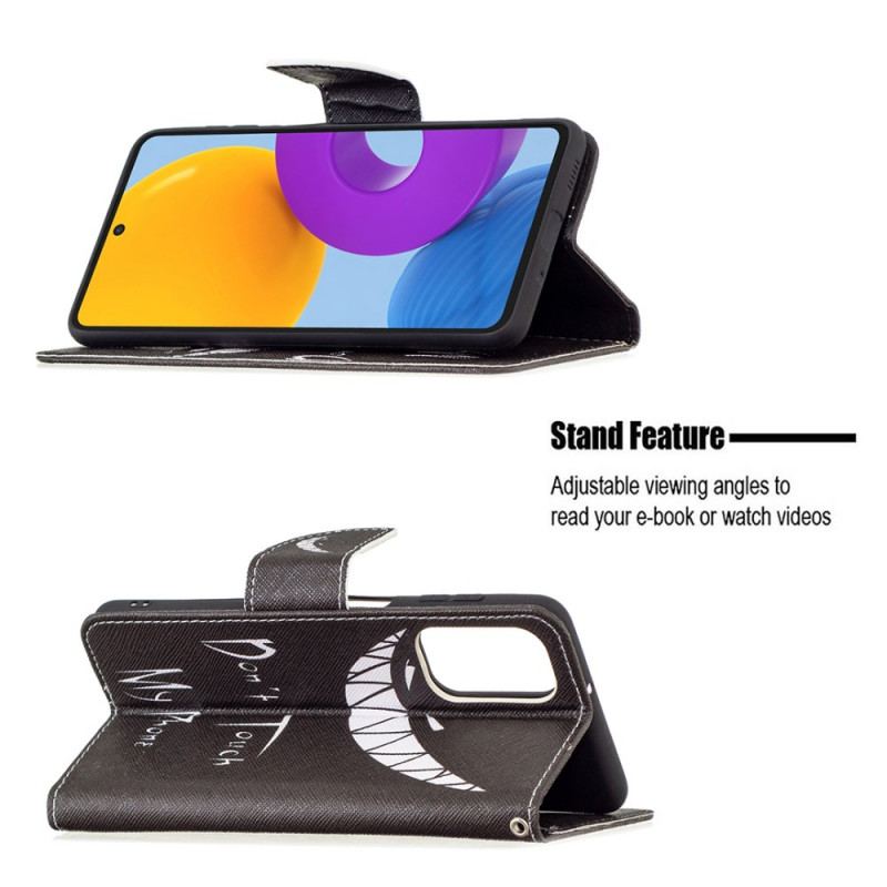 Capa Flip Para Samsung Galaxy M52 5G Sorriso Maquiavélico