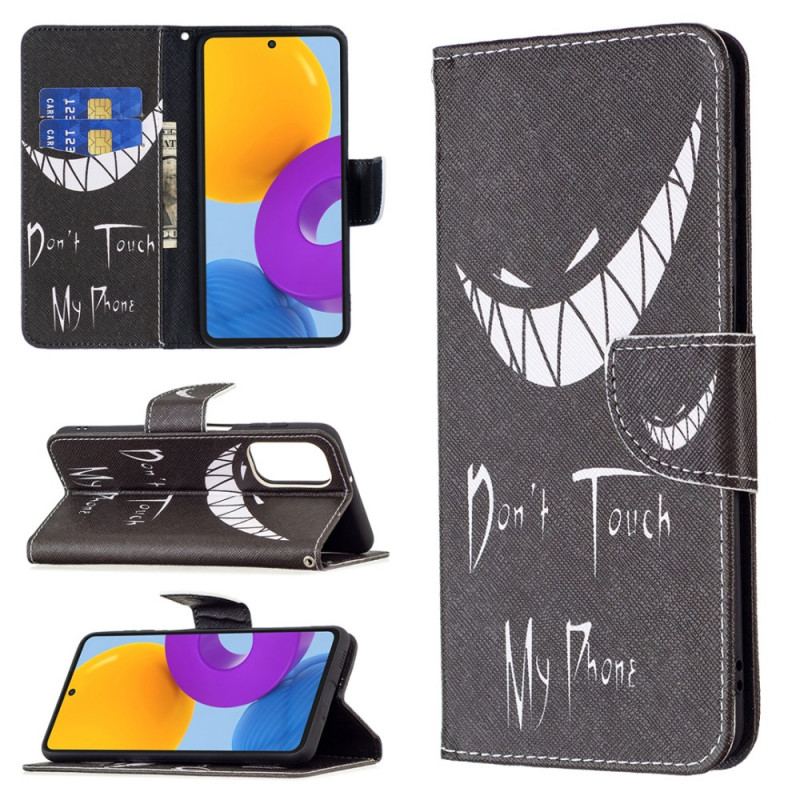 Capa Flip Para Samsung Galaxy M52 5G Sorriso Maquiavélico