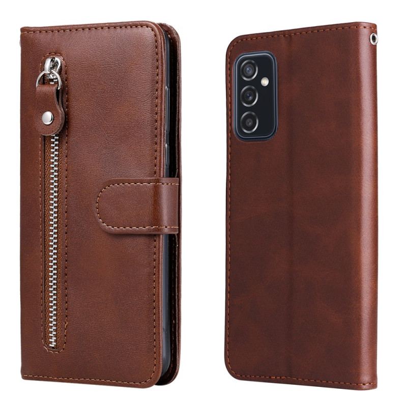 Capa Flip Para Samsung Galaxy M52 5G Zíper