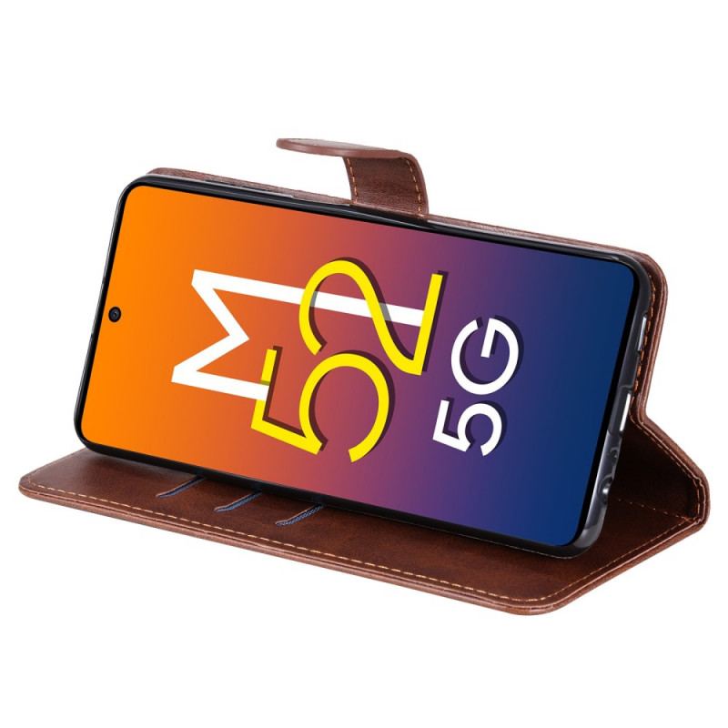 Capa Flip Para Samsung Galaxy M52 5G Zíper