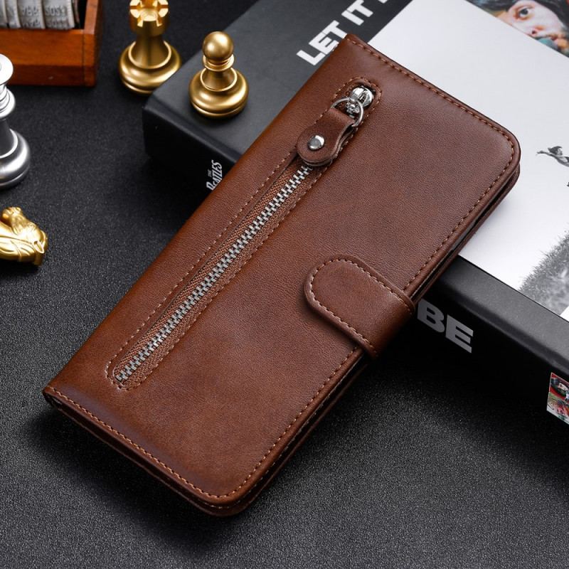 Capa Flip Para Samsung Galaxy M52 5G Zíper