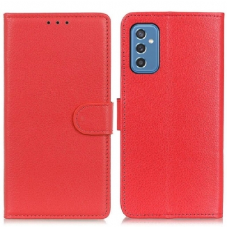 Capa Folio Para Samsung Galaxy M52 5G Textura Lichia