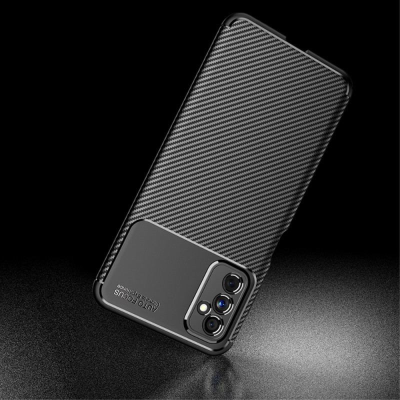 Capa Para Samsung Galaxy M52 5G Textura Flexível De Fibra De Carbono