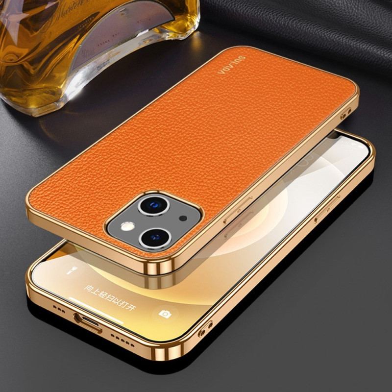 Capa De Celular Para iPhone 14 Estilo Couro Sulada