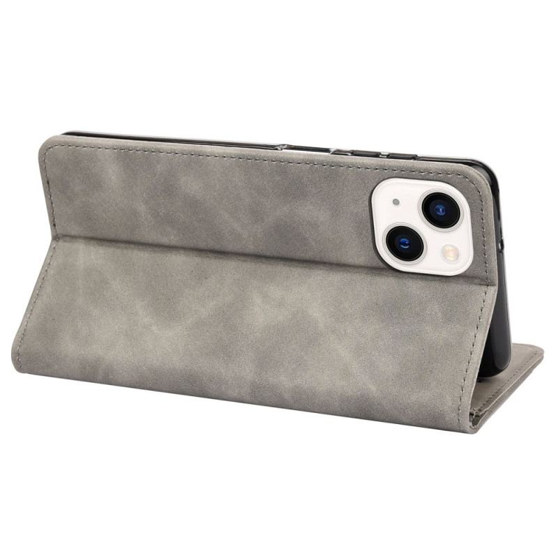 Capa De Celular Para iPhone 14 Flip Bicolor Com Rebite