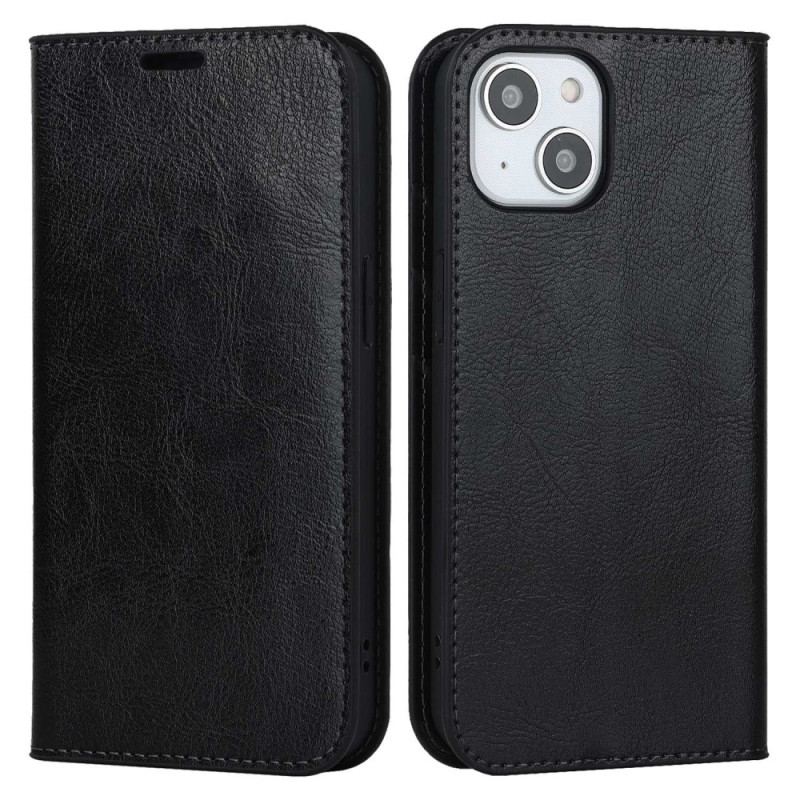 Capa De Celular Para iPhone 14 Flip Couro Legitimo