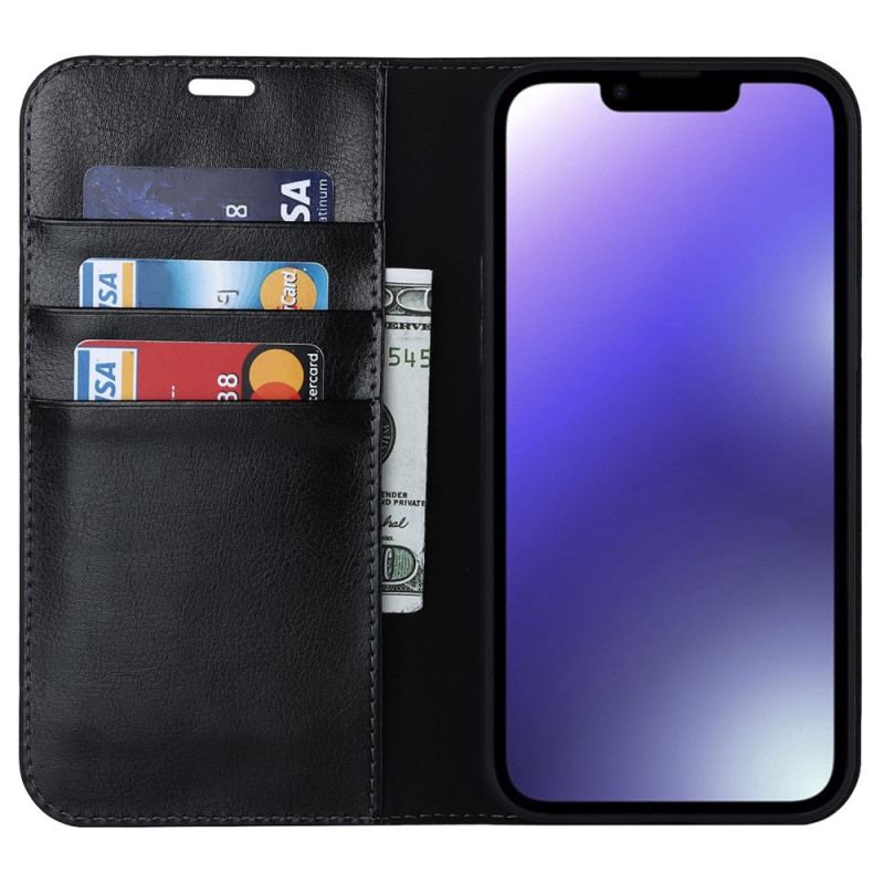 Capa De Celular Para iPhone 14 Flip Couro Legitimo