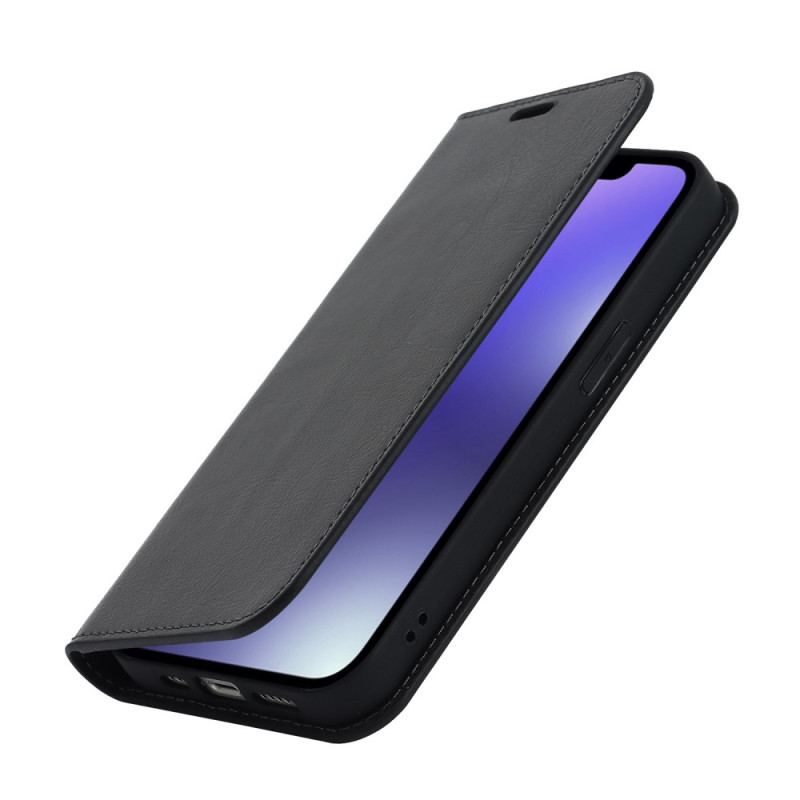 Capa De Celular Para iPhone 14 Flip Couro Legitimo