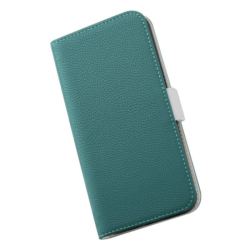 Capa De Celular Para iPhone 14 Flip Couro Sintético De Lichia