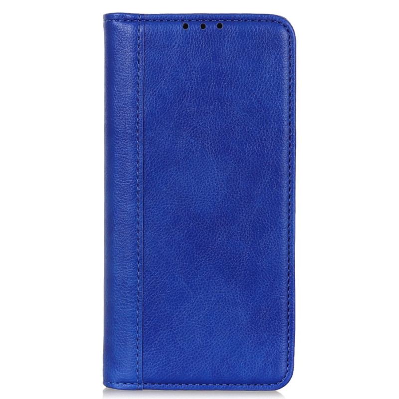 Capa De Celular Para iPhone 14 Flip Elegante Couro Rachado