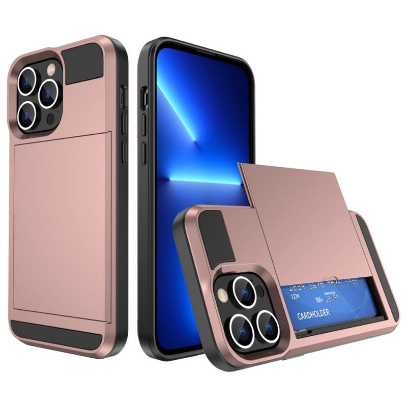 Capa De Celular Para iPhone 14 Porta-cartões Com Zíper