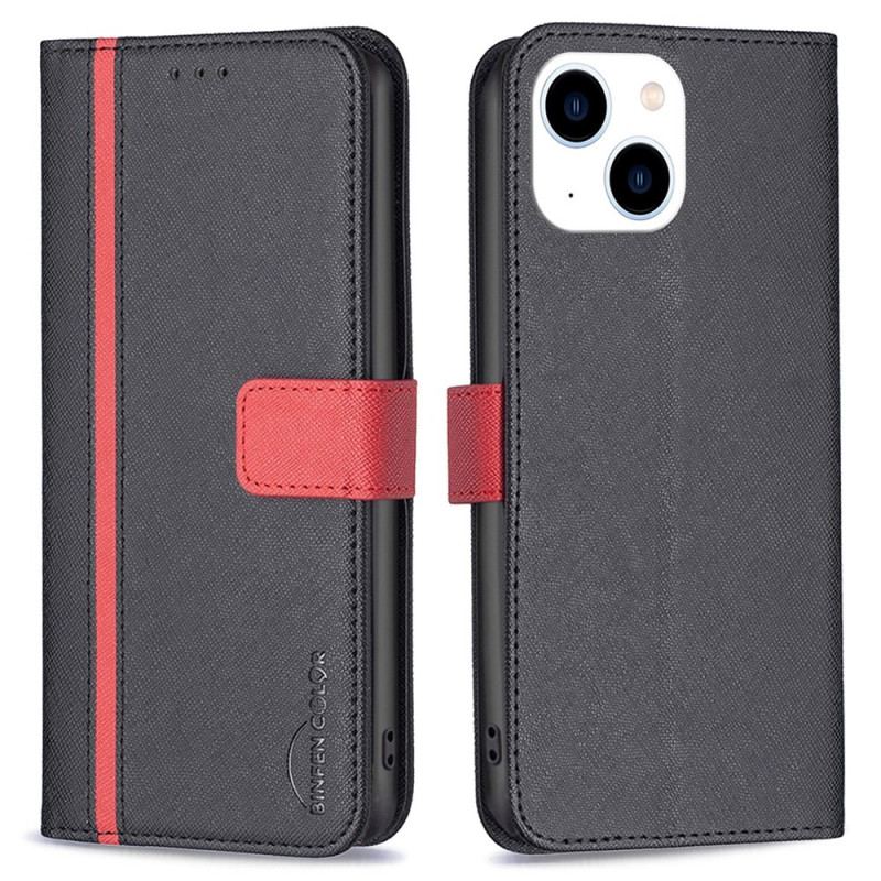 Capa Flip Para iPhone 14 Cor Binfen De Dois Tons