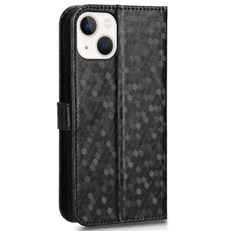 Capa Flip Para iPhone 14 De Cordão Padrão 3d Strappy