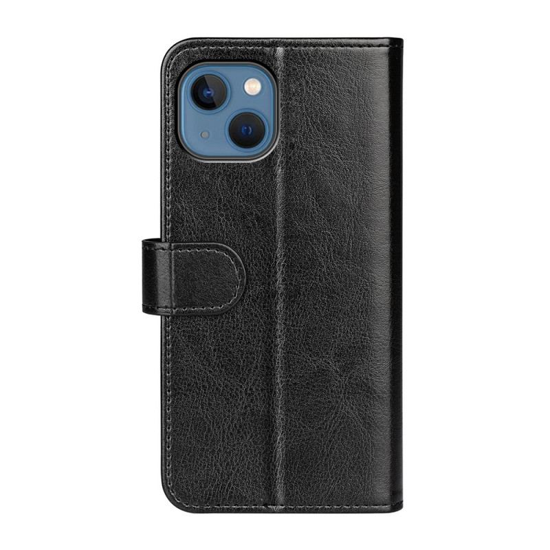 Capa Flip Para iPhone 14 Couro Sintético