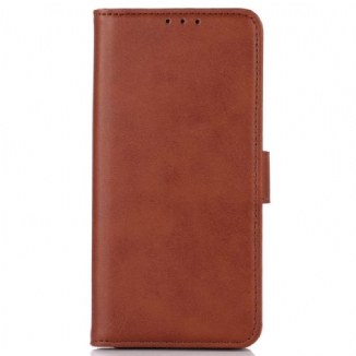 Capa Flip Para iPhone 14 Couro Sintético Fosco