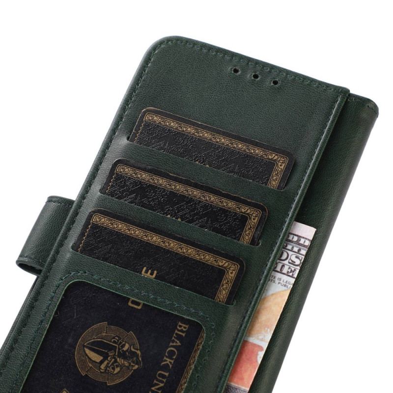 Capa Flip Para iPhone 14 Couro Sintético Fosco