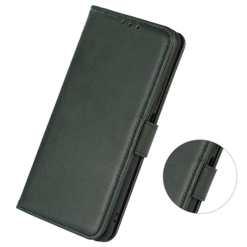 Capa Flip Para iPhone 14 Couro Sintético Fosco