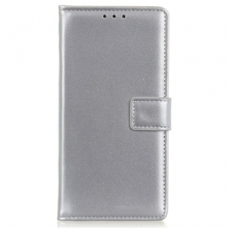 Capa Flip Para iPhone 14 Couro Sintético Liso