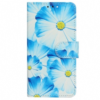 Capa Folio Para iPhone 14 Flores