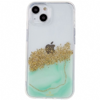 Capa Para iPhone 14 Arte Glitter