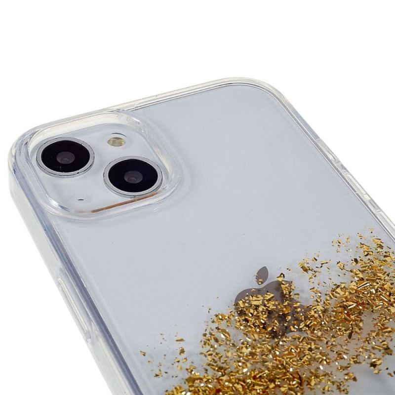 Capa Para iPhone 14 Arte Glitter