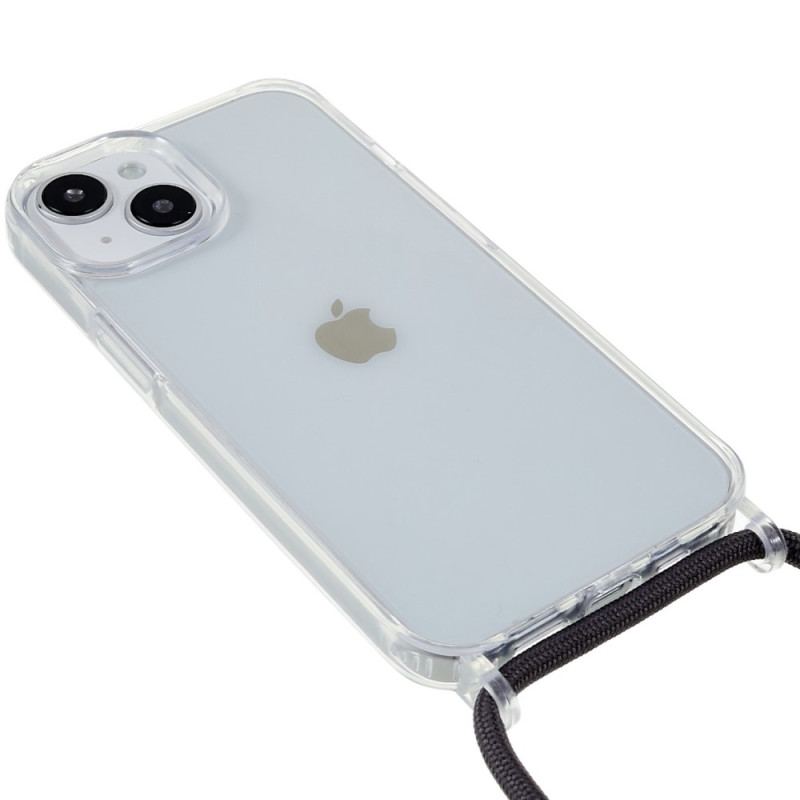 Capa Para iPhone 14 De celular Cordão Transparente