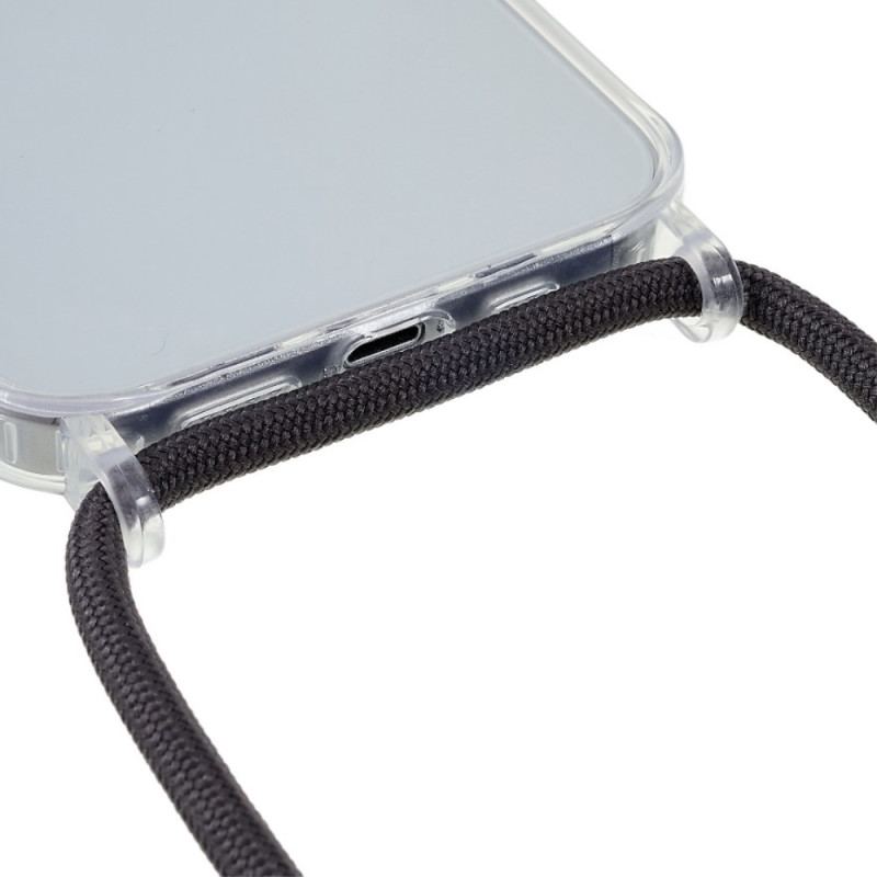 Capa Para iPhone 14 De celular Cordão Transparente