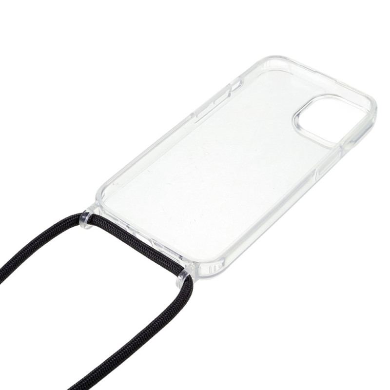 Capa Para iPhone 14 De celular Cordão Transparente