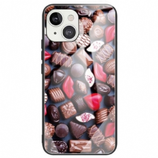 Capa Para iPhone 14 Chocolates De Vidro Temperado