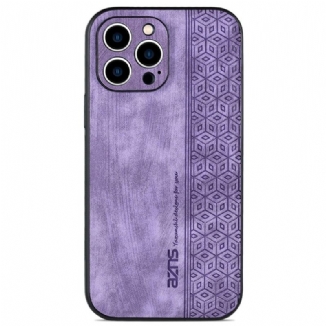 Capa Para iPhone 14 Efeito Couro Azns