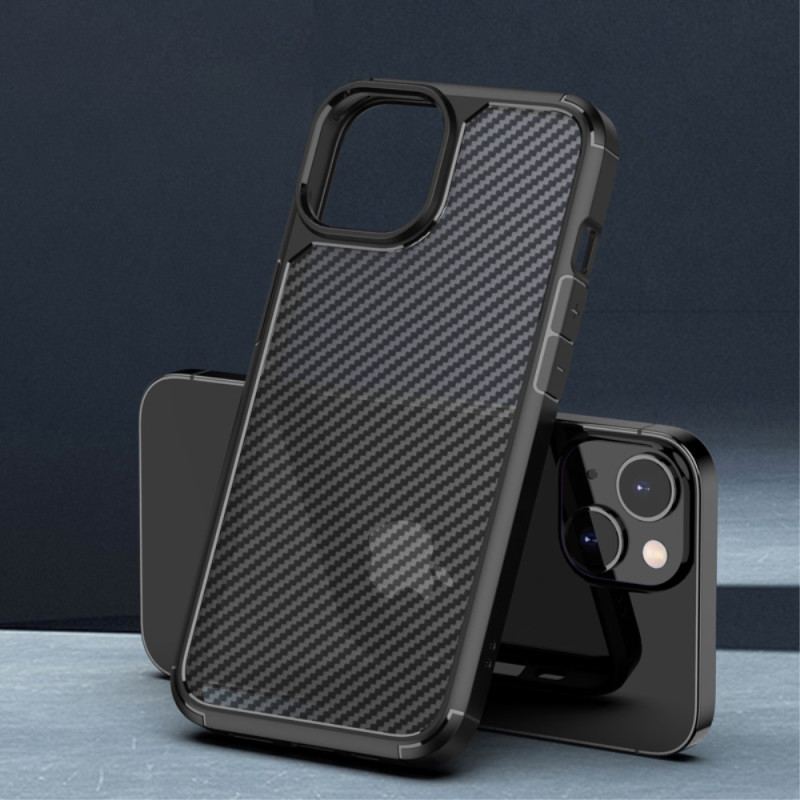 Capa Para iPhone 14 Mocolo Fibra De Carbono