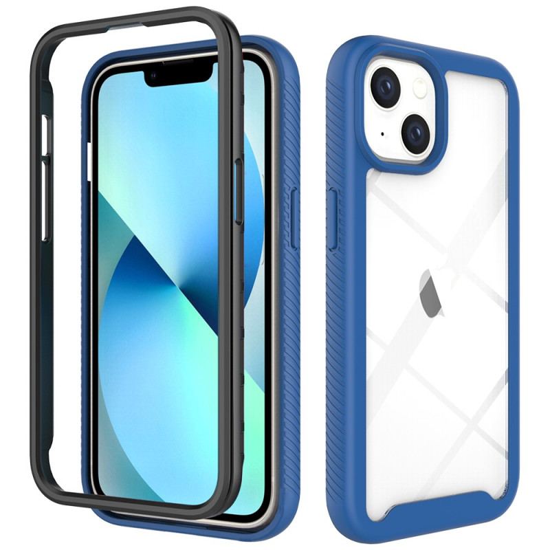 Capa Para iPhone 14 Pára-choques De Estrutura Híbrida