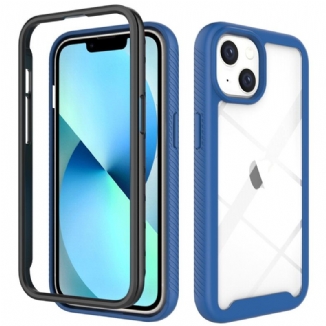 Capa Para iPhone 14 Pára-choques De Estrutura Híbrida